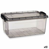   Tárolódoboz fedéllel Antracit Műanyag 13,7 L 27,5 x 18 x 42,5 cm (12 egység) MOST 50319 HELYETT 39594 Ft-ért!