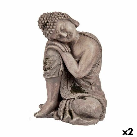 Dekoratív kerti figura Buddha Polyresin 23 x 34 x 28 cm (2 egység) MOST 51449 HELYETT 35063 Ft-ért!