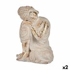   Dekoratív kerti figura Buddha Polyresin 23 x 33 x 26 cm (2 egység) MOST 51449 HELYETT 35063 Ft-ért!