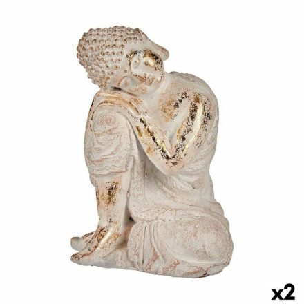 Dekoratív kerti figura Buddha Polyresin 23 x 33 x 26 cm (2 egység) MOST 51449 HELYETT 35063 Ft-ért!