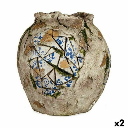 Dekoratív kerti figura Ibergarden ZD19026 Polyresin Váza 27 x 27 x 27 cm (2 egység) MOST 50482 HELYETT 34402 Ft-ért!