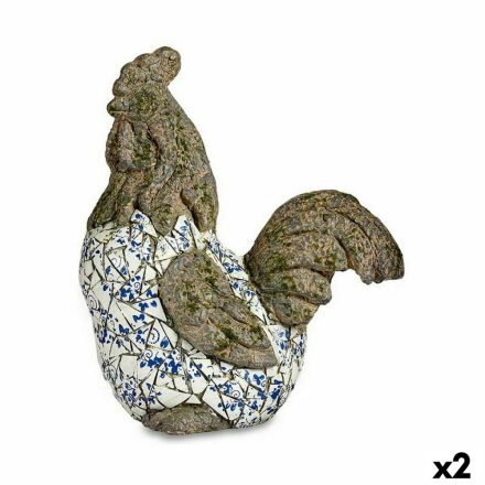 Dekoratív kerti figura Ibergarden ZD18059 Polyresin Kakas 22,5 x 46 x 41,5 cm (2 egység) MOST 65131 HELYETT 51243 Ft-ért!