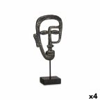   Dekoratív Figura Arc Fekete 19,5 x 38 x 10,5 cm (4 egység) MOST 35864 HELYETT 24439 Ft-ért!