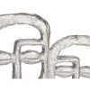 Dekoratív Figura Arc Ezüst színű 27 x 32,5 x 10,5 cm (4 egység) MOST 43861 HELYETT 29888 Ft-ért!