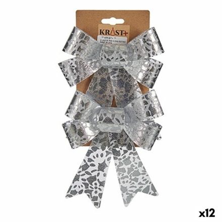 Masni Karácsonyfagömb Nyomtatott Ezüst színű PVC 15 x 4 x 16 cm (12 egység) MOST 18245 HELYETT 11194 Ft-ért!