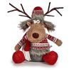 Dekoratív Figura Szarvas Fehér Barna Piros Szürke 17 x 30 x 27 cm (4 egység) MOST 47079 HELYETT 32079 Ft-ért!