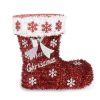 Dekoratív Figura Csomagtartó Tinsel Fehér Piros polipropilén PET 26 x 27 x 14 cm (8 egység) MOST 40760 HELYETT 25010 Ft-ért!
