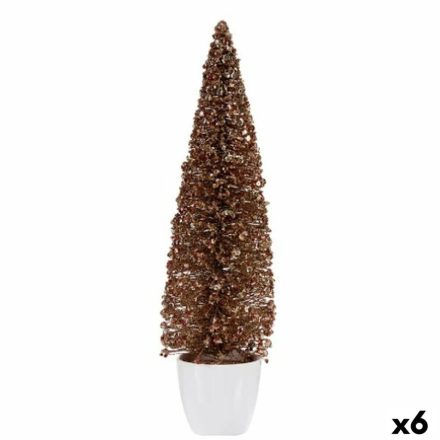 Dekoratív Figura Karácsonyfa Bronz Aranysàrga Műanyag 10 x 38 x 10 cm (6 egység) MOST 37380 HELYETT 22935 Ft-ért!