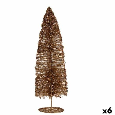 Dekoratív Figura Karácsonyfa Flitterek Aranysàrga 10 x 41 x 10 cm (6 egység) MOST 37999 HELYETT 25894 Ft-ért!