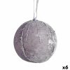 Karácsonyi gömbök készlet Poliészter Ezüst színű 8 x 8 x 8 cm (6 egység) MOST 47581 HELYETT 32426 Ft-ért!