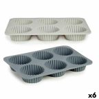   Muffin Sütőforma Kinvara HH341 Világos szürke Sötét szürke 25,5 x 3 x 17,5 cm Magdalenas (6 egység) MOST 26034 HELYETT 15973 Ft-ért!