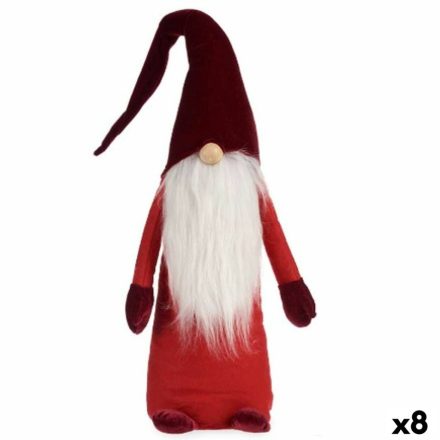 Dekoratív Figura Gnóm Fehér Piros Poliészter Fa Homok 20 x 100 x 25 cm (8 egység) MOST 56576 HELYETT 44513 Ft-ért!