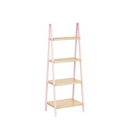 Fürdőszoba polcok Berilo WR5504-4-429 Rózsaszín Természetes 40 x 109,3 x 30 cm MOST 23195 HELYETT 14229 Ft-ért!