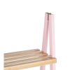 Fürdőszoba polcok Rózsaszín Természetes Bambusz fenyőfa 40 x 109,3 x 30 cm MOST 22901 HELYETT 14692 Ft-ért!