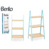 Fürdőszoba polcok Berilo WR5504-3-433 Kék Természetes 40,3 x 81,5 x 30 cm MOST 17503 HELYETT 10740 Ft-ért!