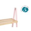 Fürdőszoba polcok Rózsaszín Természetes Bambusz fenyőfa 40,3 x 81,5 x 30 cm MOST 17170 HELYETT 11013 Ft-ért!