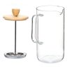 Edények Vivalto SW8132 600ML Természetes Bambusz Boroszilikát üveg 600 ml MOST 6992 HELYETT 3927 Ft-ért!