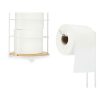 WC-papír tartó Fehér Fém Bambusz 16,5 x 63,5 x 16,5 cm (4 egység) MOST 29677 HELYETT 19032 Ft-ért!