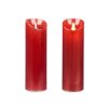 LED Gyertya Piros 8 x 8 x 25 cm (12 egység) MOST 50049 HELYETT 34104 Ft-ért!