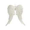 Karácsonyfagömb Angyal szárnyak Fehér Műanyag Glitter 13 x 14,5 x 2,5 cm (24 egység) MOST 36320 HELYETT 14849 Ft-ért!