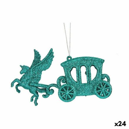 Karácsonyfagömb Mágikus Kocsi Zöld Műanyag Glitter 15 x 8,5 x 4,5 cm (24 egység) MOST 35353 HELYETT 21694 Ft-ért!