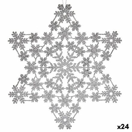 Karácsonyfagömb Csillag Ezüst színű 31,5 x 32 x 0,1 cm (24 egység) MOST 34232 HELYETT 21000 Ft-ért!