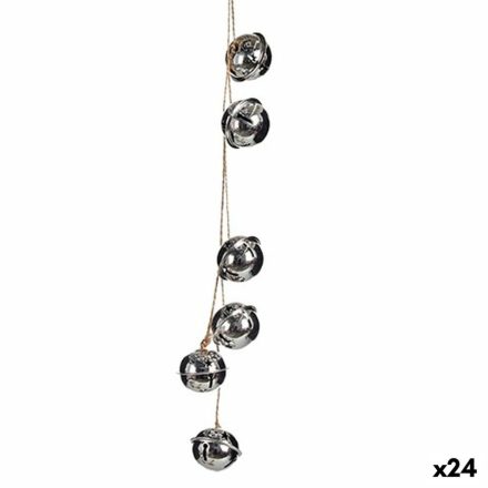 Karácsonyfagömb Csörgő Ezüst színű 5 x 2,5 x 41 cm (24 egység) MOST 35353 HELYETT 21694 Ft-ért!