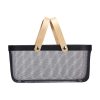 Többcélú kosár Kinvara 1031 Fekete Fa Fém 42,5 x 18 x 26,5 cm (6 egység) MOST 55563 HELYETT 37866 Ft-ért!