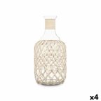   palack Dekoratív Fehér Átlátszó Üveg Kötél 18 x 38 cm (4 egység) MOST 50706 HELYETT 39892 Ft-ért!