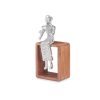 Dekoratív Figura Furulya Ezüst színű Fa Fém 13 x 27 x 13 cm MOST 47581 HELYETT 32426 Ft-ért!