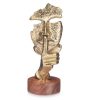 Dekoratív Figura Arc Aranysàrga Fa Fém 12 x 29 x 11 cm MOST 46065 HELYETT 31392 Ft-ért!