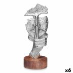   Dekoratív Figura Arc Ezüst színű Fa Fém 12 x 29 x 11 cm MOST 46065 HELYETT 31392 Ft-ért!