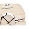 настолен часовник Golyó Fekete Fém Fa MDF 20,5 x 26,5 x 7 cm (6 egység) MOST 53792 HELYETT 36659 Ft-ért!