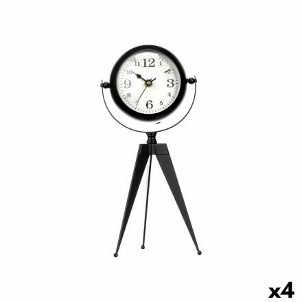 настолен часовник Tripod Fekete Fém 12 x 30 x 12 cm (4 egység) MOST 50706 HELYETT 39892 Ft-ért!