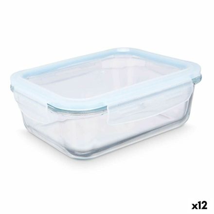 Uzsonnás doboz Vivalto 90549 Átlátszó Szilikon Boroszilikát üveg 1 L 22 x 7 x 16,5 cm (12 egység) MOST 42639 HELYETT 26159 Ft-ért!