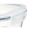 Uzsonnás doboz Vivalto 90549 Átlátszó Szilikon Boroszilikát üveg 1 L 22 x 7 x 16,5 cm (12 egység) MOST 42639 HELYETT 26159 Ft-ért!