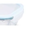 Uzsonnás doboz Vivalto C2-2260K Átlátszó Szilikon Boroszilikát üveg 2,2 L 27 x 9 x 22 cm (6 egység) MOST 37380 HELYETT 22935 Ft-ért!