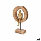   Dekoratív Figura Ülés Aranysàrga Fém 15,5 x 27 x 8 cm (6 egység) MOST 46065 HELYETT 31392 Ft-ért!