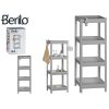 Fürdőszoba polcok Berilo BA5080-4-GR Szürke polipropilén 35,5 x 100 x 23 cm 6 egység MOST 54357 HELYETT 42761 Ft-ért!