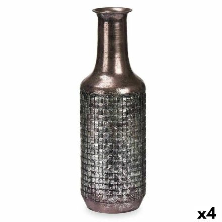 Váza Ezüst színű Fém 14 x 46 x 14 cm (4 egység) Reliefes MOST 47705 HELYETT 32509 Ft-ért!