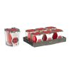 Illatosított Gyertya 10 x 10 x 10 cm (6 egység) Üveg Piros bogyós gyümölcsök MOST 10588 HELYETT 6333 Ft-ért!
