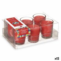   Illatos Gyertya készlet 16 x 6,5 x 11 cm (12 egység) Üveg Piros bogyós gyümölcsök MOST 30187 HELYETT 18520 Ft-ért!