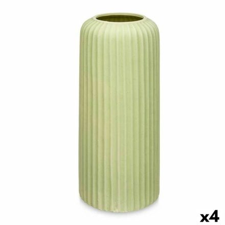 Váza Zöld Dolomite 16 x 40 x 16 cm (4 egység) Csíkok MOST 53026 HELYETT 36138 Ft-ért!