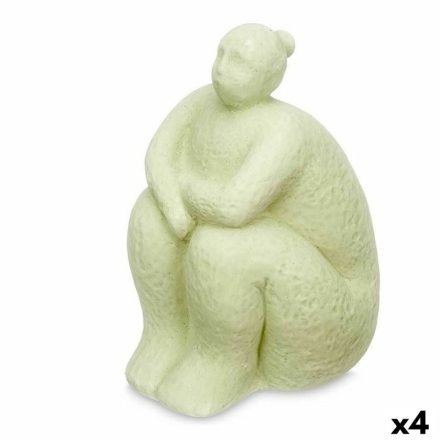 Dekoratív Figura Zöld Dolomite 18 x 30 x 19 cm (4 egység) Hölgy Ülés MOST 42376 HELYETT 28879 Ft-ért!