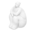 Dekoratív Figura Fehér Dolomite 18 x 30 x 19 cm (4 egység) Hölgy Ülés MOST 41866 HELYETT 28532 Ft-ért!