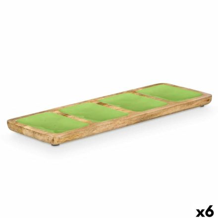 Tálca rekeszekkel GiftDecor MALI-941 G Zöld 46 x 3 x 17 cm (6 egység) MOST 51974 HELYETT 35419 Ft-ért!