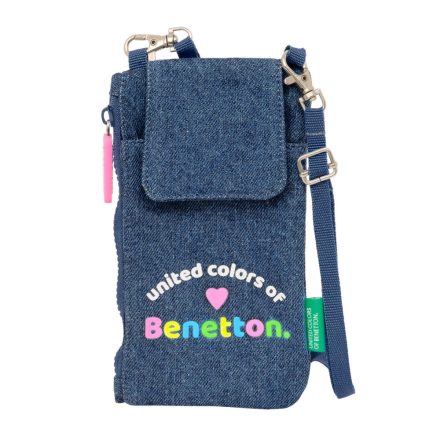 Pénztárca Benetton Denim Mobiltelefon táska Kék MOST 14154 HELYETT 8474 Ft-ért!