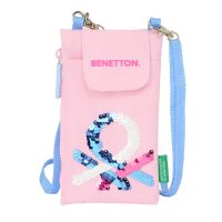   Pénztárca Benetton Pink Mobiltelefon táska Rózsaszín MOST 14154 HELYETT 8474 Ft-ért!