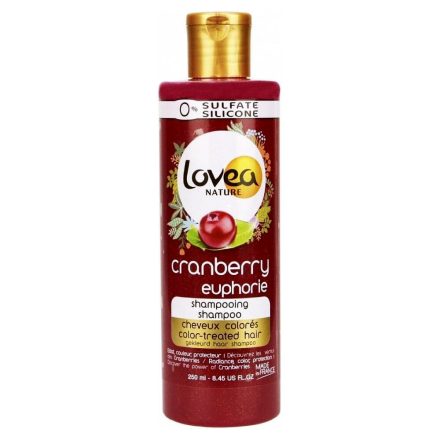Sampon Festett Hajra Lovea Nature Cranberry Euphorie (250 ml) MOST 7502 HELYETT 4208 Ft-ért!