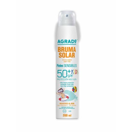 Napvédő spray Agrado Kids SPF50+ Érzékeny bőr (200 ml) MOST 12599 HELYETT 7540 Ft-ért!